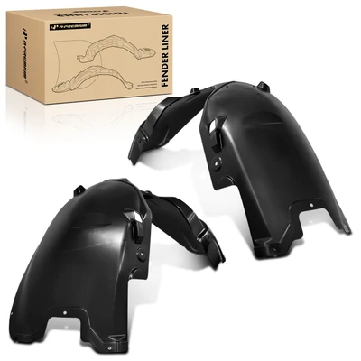 2 Pcs Front Inner Fender Liner Dustproof PP
