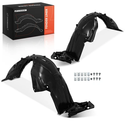 2 Pcs Front Inner Fender Liner Dustproof Durable PE