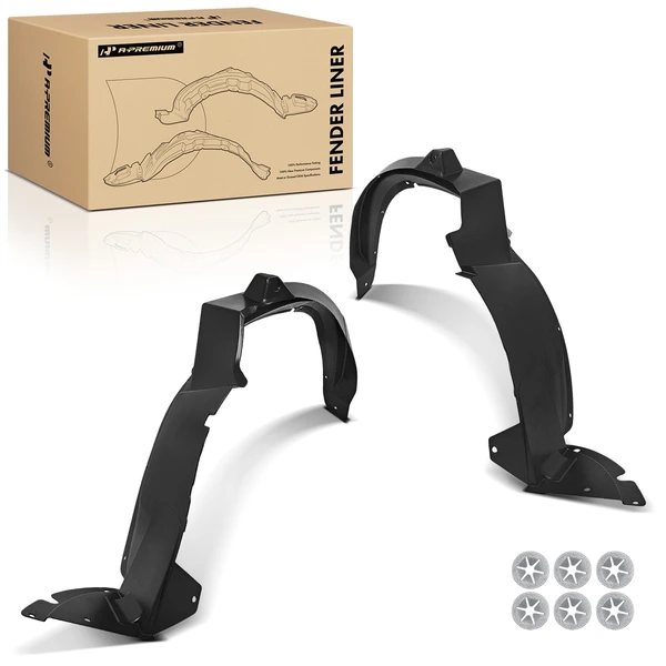 A-Premium APIF410 Fender Liner Front Driver & Passenger
