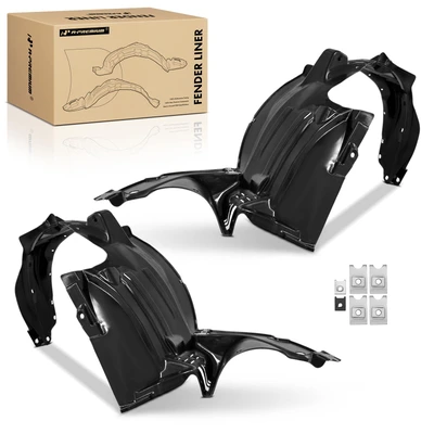 2 Pcs Front PP Inner Fender Liners Splash Shield