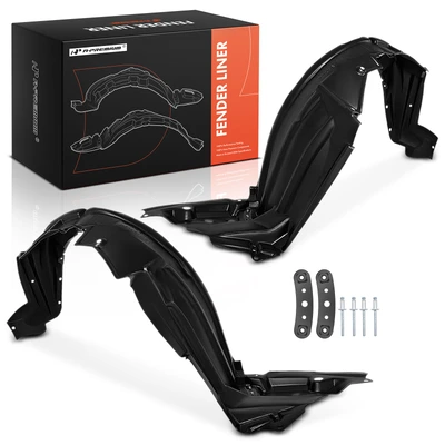 2 Pcs Front PE+PP Inner Fender Liners Splash Guard Shield