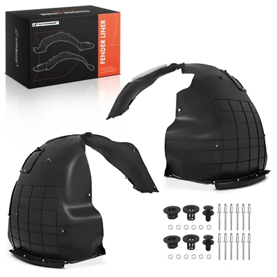 2 Pcs Front Inner Fender Liners with Insulation Foam