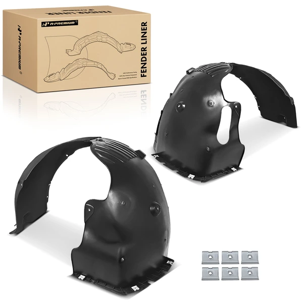 A-Premium APIF425 Fender Liner Front Driver & Passenger
