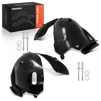2 Pcs Front Inner Fender Liners with Insulation Foam