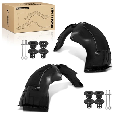 2 Pcs Front Inner Fender Liners with Insulation Foam