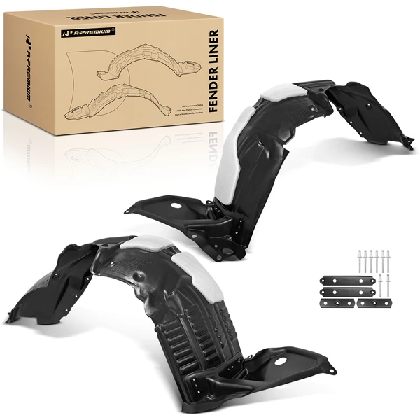 A-Premium APIF436 Fender Liner Front Driver & Passenger