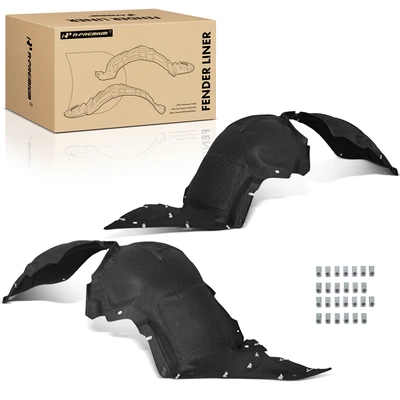 2 Pcs Front Inner Fender Liners Splash Shield PET