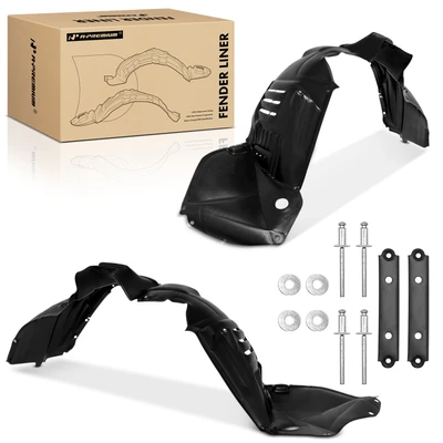 2 Pcs Front Inner Fender Liner HDPE