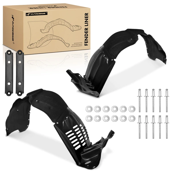 A-Premium APIF014 Fender Liner Front Driver & Passenger