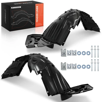 2 Pcs Front Inner Fender Liner Dustproof Durable PE