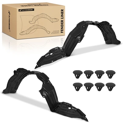 2 Pcs Front Inner Fender Liners with Insulation Foam