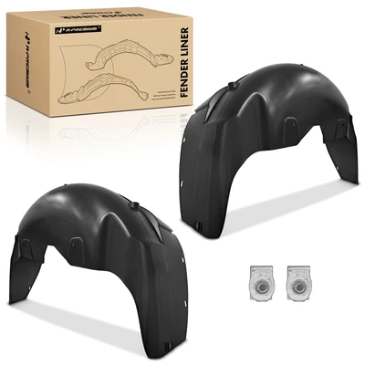 2 Pcs Rear Inner Fender Liners with 17" Wheels