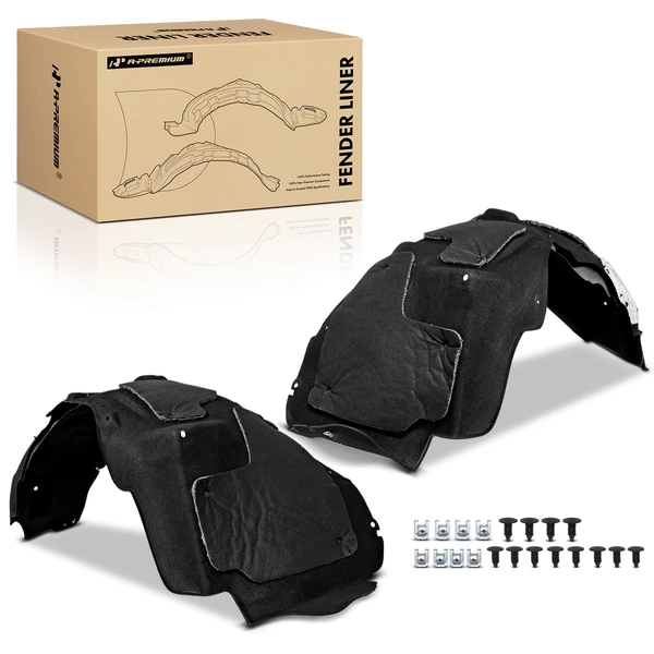 A-Premium APIF034 Fender Liner Front Driver & Passenger