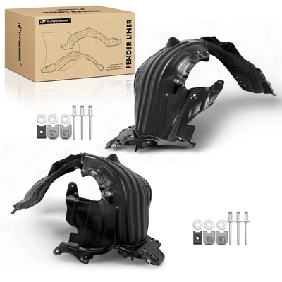 2 Pcs Front HDPE Inner Fender Liner Splash Guard Shield