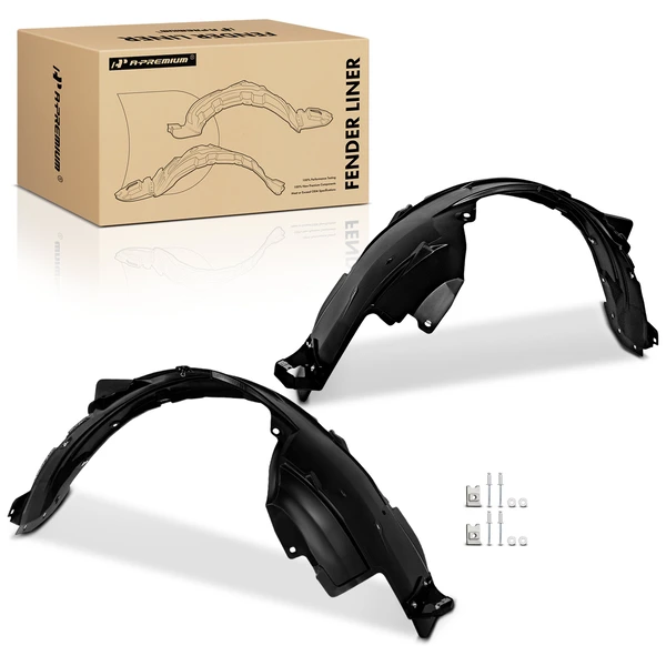 2 Pcs Front Inner Fender Liners with Insulation Foam for 2007-2009 Honda CR-V