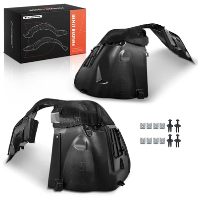 2 Pcs Front Inner Fender Liners with Insulation Foam