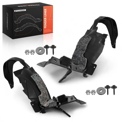 2 Pcs Front Inner Fender Liners with Insulation Foam