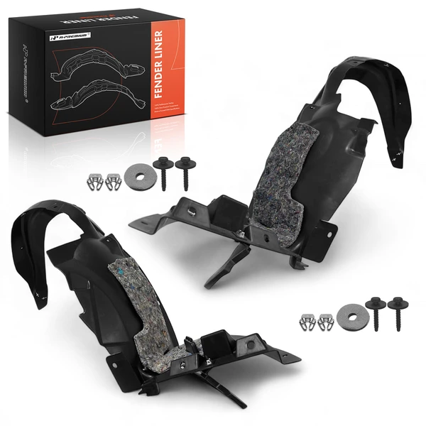 2 Pcs Front Inner Fender Liners with Insulation Foam for 2008-2012 Chevrolet Malibu