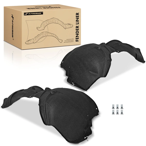 2 Pcs Front Inner Fender Liners without Deflector for 2021-2024 Chevrolet Tahoe