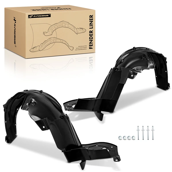 A-Premium APIF080 Fender Liner Front Driver & Passenger