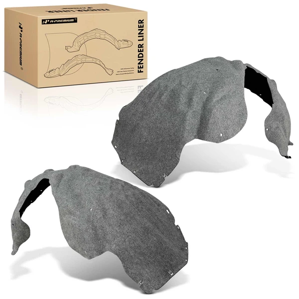 2 Pcs Front Driver & Passenger PET Inner Fender Liners for 2021-2024 Dodge Durango