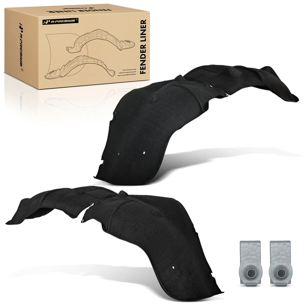 2 Pcs Front PET Inner Fender Liners for 2020-2025 Chevrolet Silverado 3500 HD