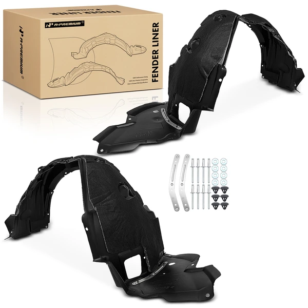 2 Pcs Front Inner Fender Liners with Insulation Foam for 2009-2010 Lexus IS250