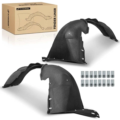 2 Pcs Front Inner Fender Liners with Clips