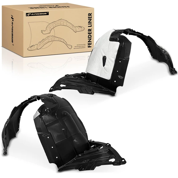 2 Pcs Front Inner Fender Liners Injection Molding PP for 2015-2024 Nissan Murano