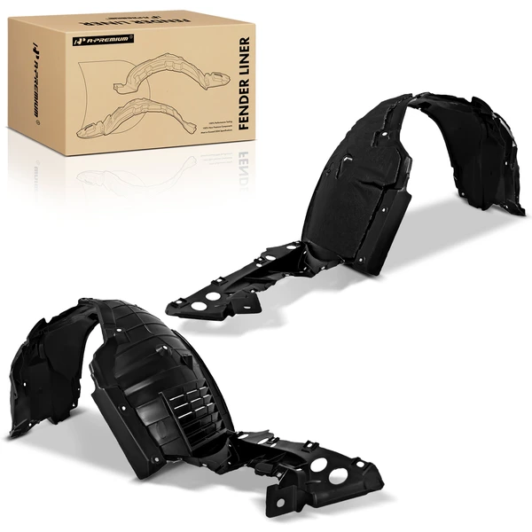 2 Pcs Front Inner Fender Liners Injection Molding PP for 2016-2023 Nissan Maxima