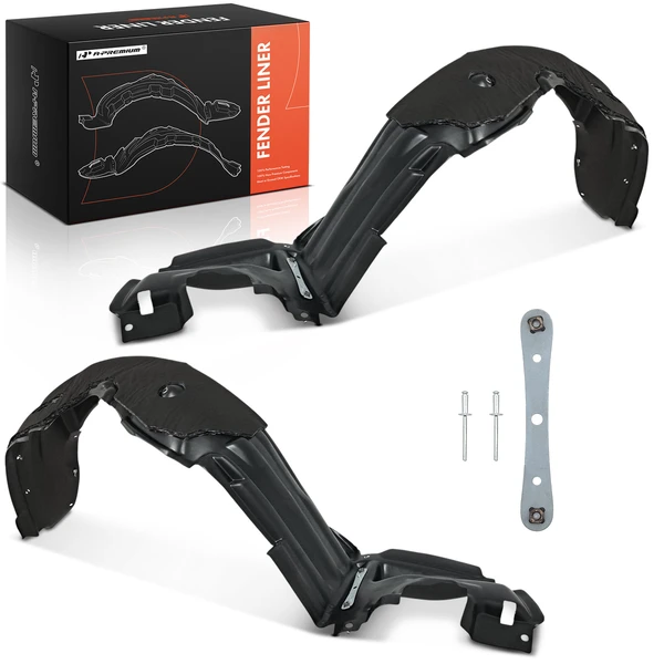 2 Pcs Front Inner Fender Liners with Insulation Foam for 2004-2009 Toyota Prius