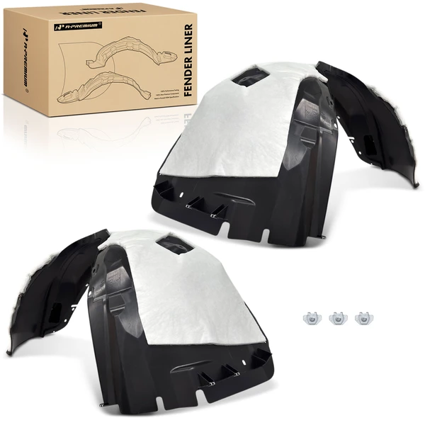 A-Premium APIF116 Fender Liner Front Driver & Passenger