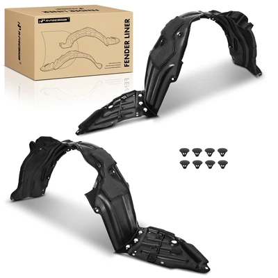 2 Pcs Front Inner Fender Liners with Insulation Foam