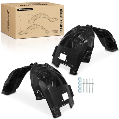 2 Pcs Front Inner Fender Liners Splash Shield PP+PET