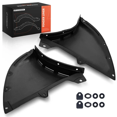 2 Pcs Front PP Inner Fender Liners Splash Shield