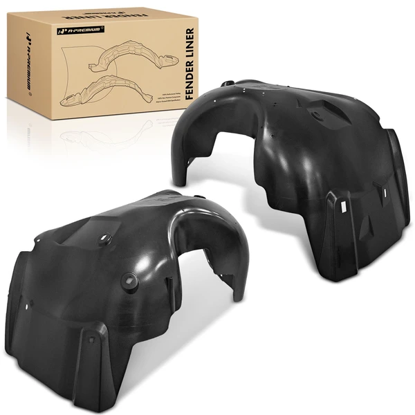 2 Pcs Front Inner Fender Liners Splash Shield Dustproof PP for 2007-2013 Chevrolet Silverado 1500