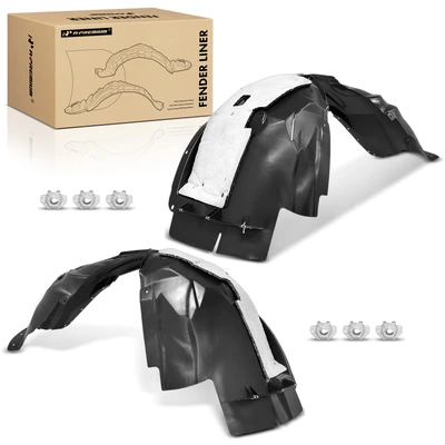 2 Pcs Front Inner Fender Liners with Insulation Foam
