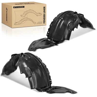 2 Pcs Front Inner Fender Liners Splash Shield Dustproof PP