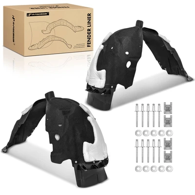 2 Pcs Front Inner Fender Liners with Insulation Foam