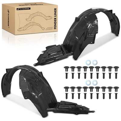 2 Pcs Front Inner Fender Liners with Insulation Foam
