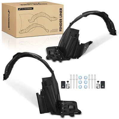 2 Pcs Front PP Inner Fender Liners with Bolts