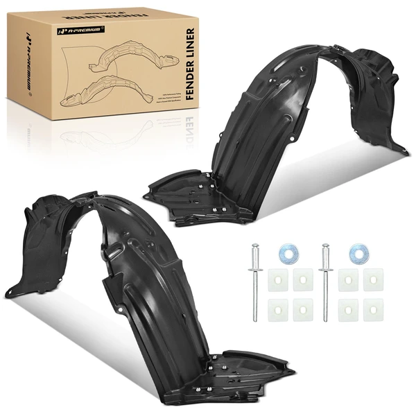 2 Pcs Front Inner Fender Liners with Insulation Foam for 2018-2019 Toyota C-HR