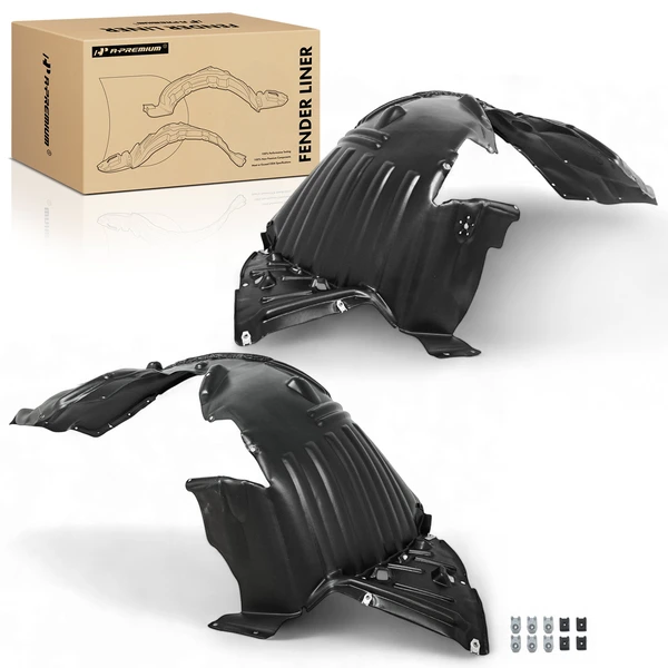 2 Pcs Front Inner Fender Liners with insulation foam for 2014-2016 Acura MDX