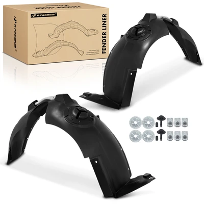 2 Pcs Front Inner Fender Liners with Insulation Foam