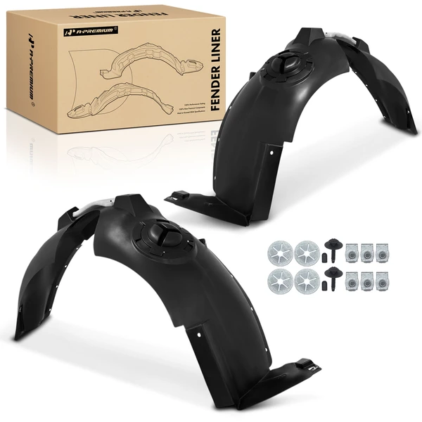 2 Pcs Front Inner Fender Liners with Insulation Foam for 2010-2013 Chevrolet Equinox