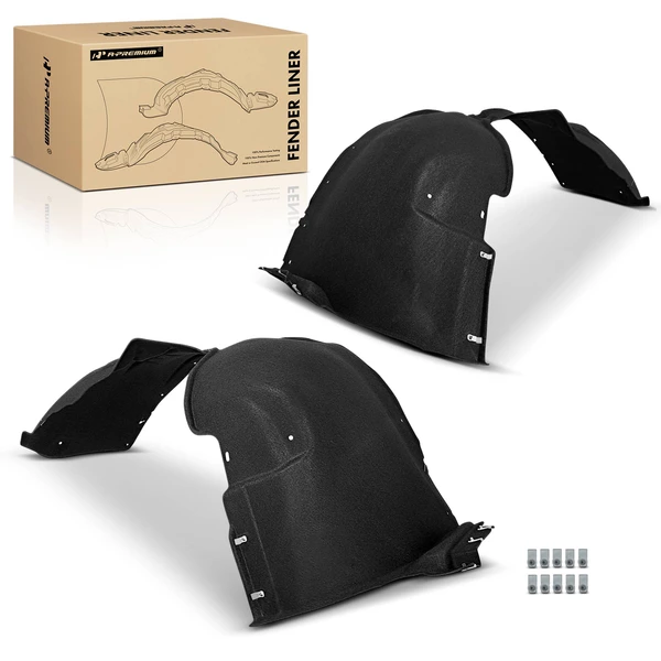 A-Premium APIF183 Fender Liner Front Driver & Passenger