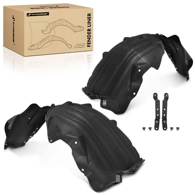 2 Pcs Front PET+PP Inner Fender Liners Splash Guard Shield