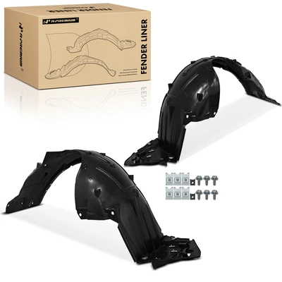 2 Pcs Front Inner Fender Liners with Insulation Foam