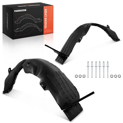 2 Pcs Front Inner Fender Liner Splash Guard Shield