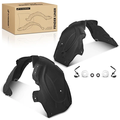 2 Pcs Front Driver & Passenger PET Inner Fender Liners